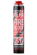 Profflex Fireblock 65 Всесезонная противопожарная пена 